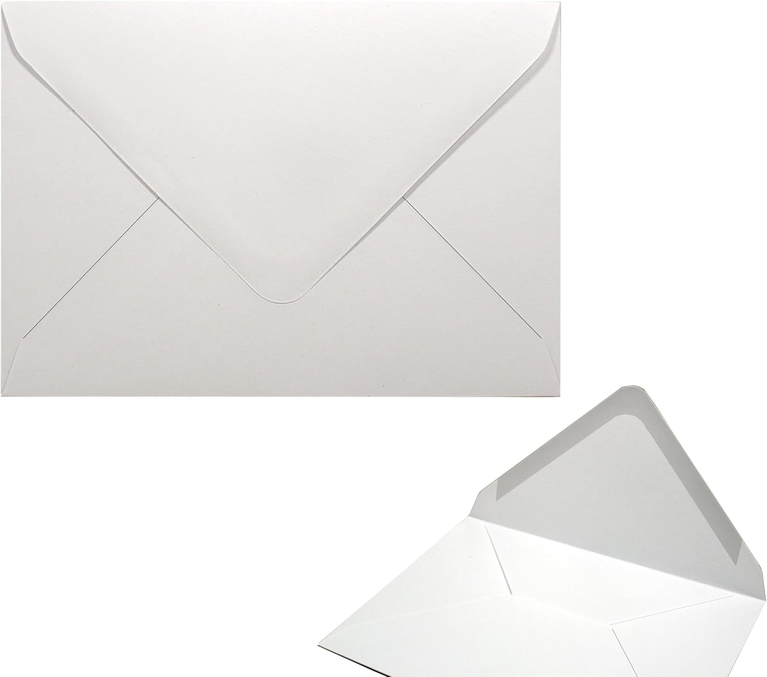 (Choose Pack) C5 / C6 Gummed Flap Envelopes Pure White (120 GSM) - Greeting Gift Cards Weddings Florists Invites (80X C5 Envelopes) image number 5