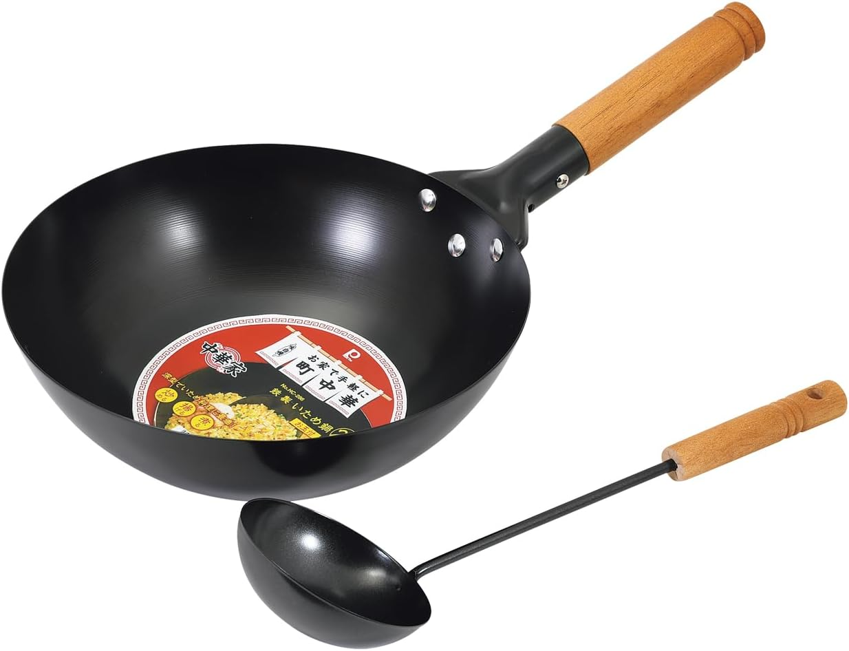 Pearl Metal HC-286 Hot Pot, Frying Pan, 10.2 Inches (26 Cm), Deep, Iron, Induction Compatible, Fried Rice, Fried Rice, Fried Vegetables, Chinese House image number 2
