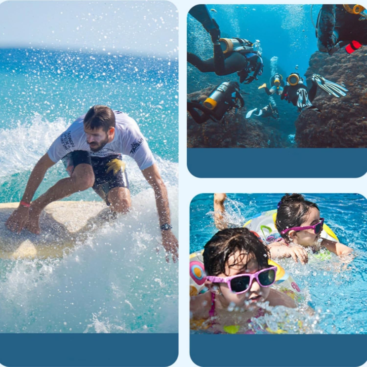 DJI Osmo 5 Action 4 Action 3, 60M/164FT Underwater Housing Shell, Waterproof Housing Case for Protective Underwater Dive Housing Case Shell with Bracket Accessories image number 4