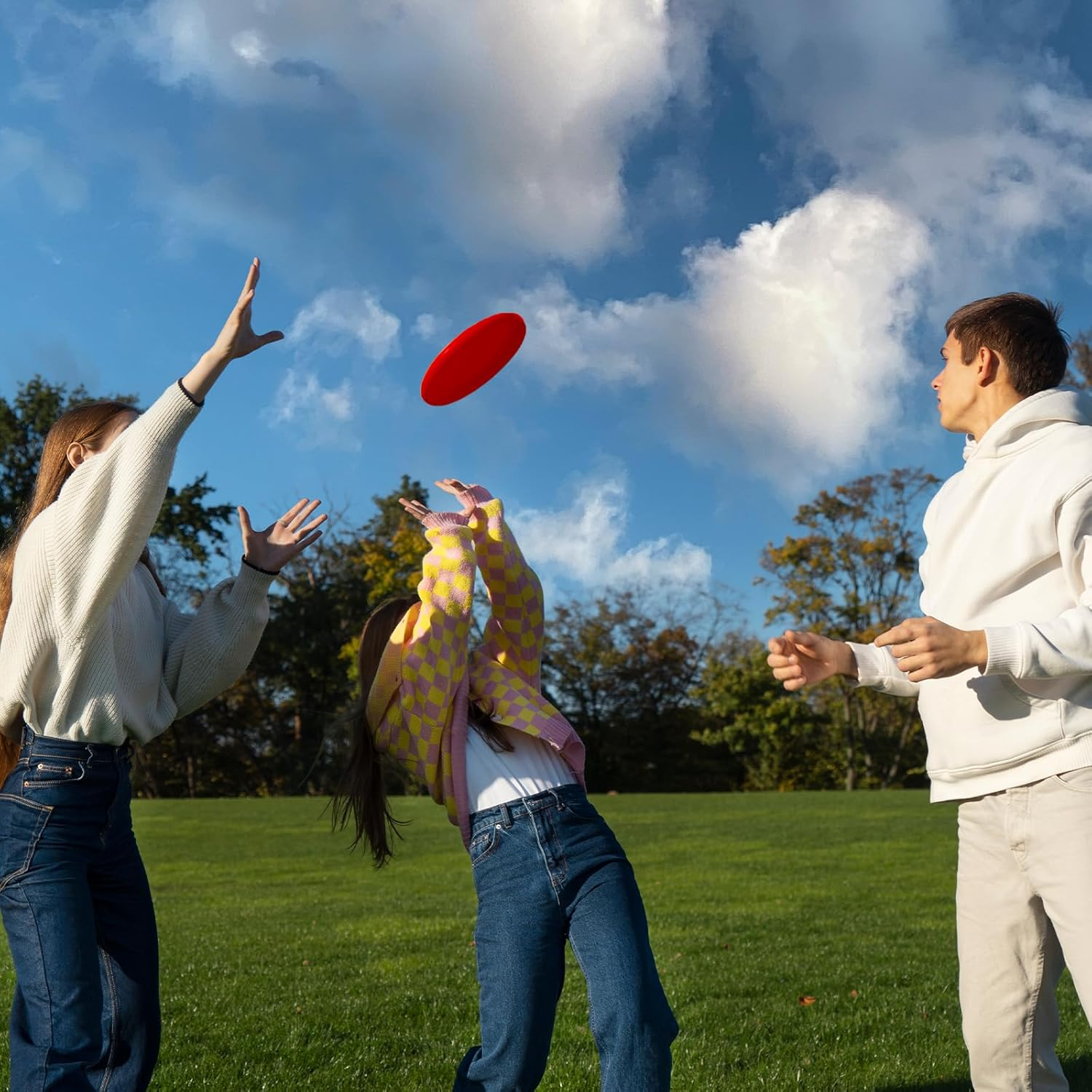 React Faster Training Interactive Toys, 2 PCS Dog Flying Discs for Small, Medium Puppies (17.8Cm/7In) image number 2