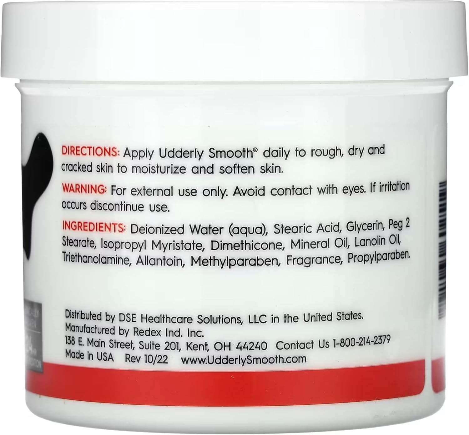 Udderly Smooth Udder Cream, Skin Moisturizer, 12 Ounce Jar