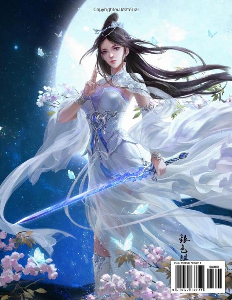 CHINESE GIRLS COLORING BOOK for ADULTS, 50 DESIGNS: a Chinese Culture Coloring Book Featuring Ancient Chinese Ladies, Princesses, Queens, Fairies&hellip; ... Adults (Ancient Chinese Adult Coloring Book) image number 1