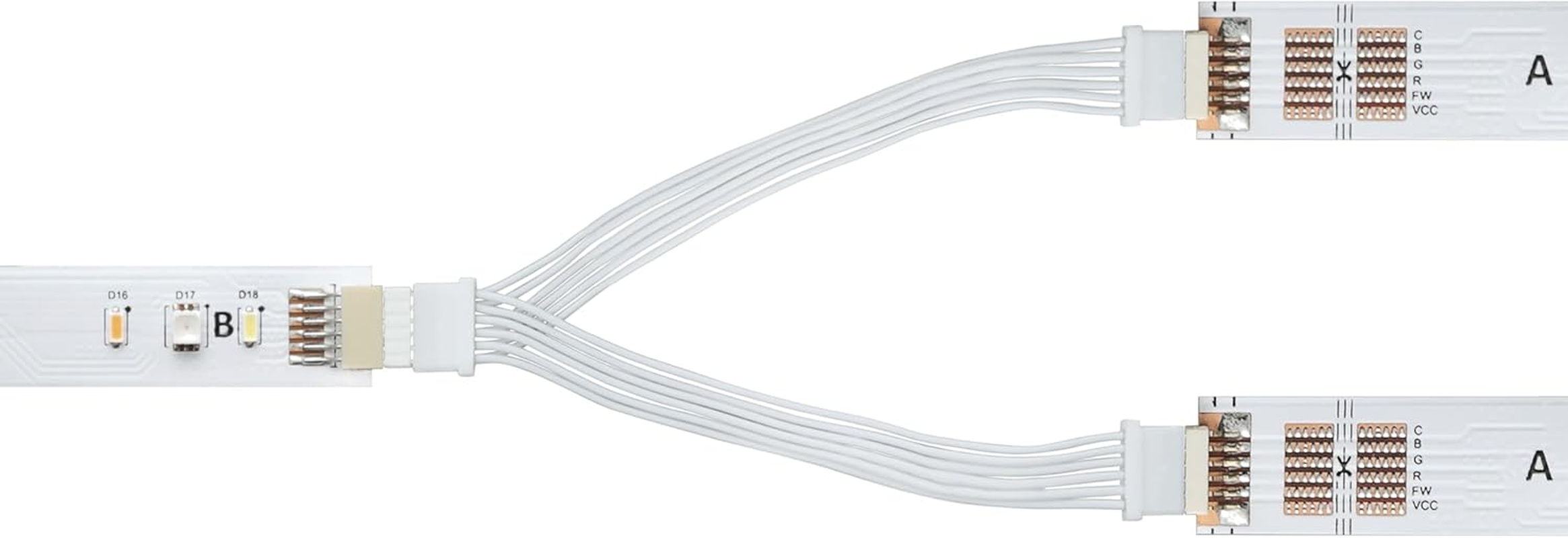 Litcessory Splitter for Philips Hue/Solo Lightstrip (2 Pack, White - Micro 6-PIN V4 / Solo Lightstrip) - White (Standard 6-Pin V3 / Wiz Lightstrip) image number 4