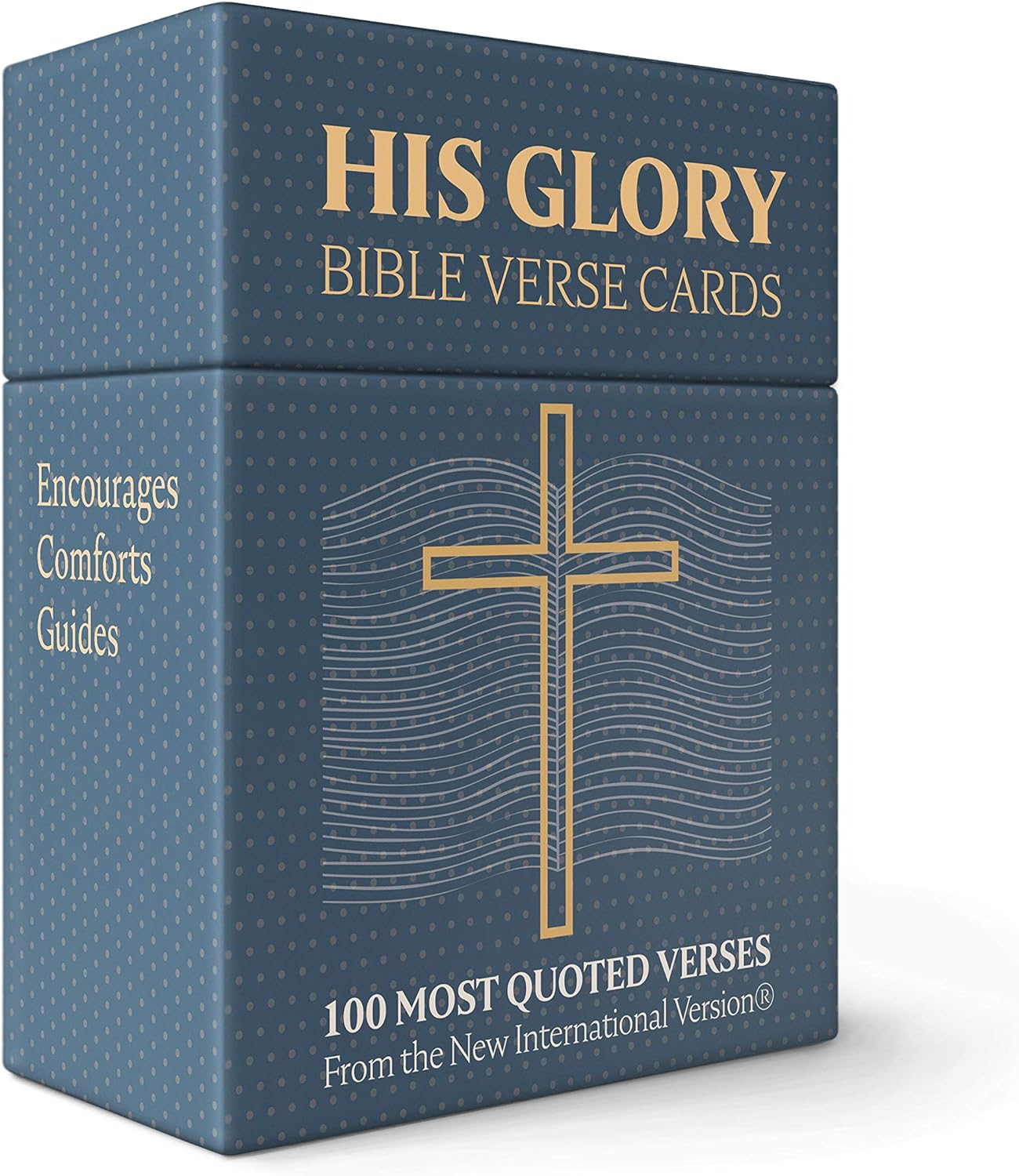 HIS GLORY - Bible Verse Cards - 100 Prayer Cards of 100 Most Popular Bible Verses - Scripture Cards - a Prefect Christian Gifts for Women