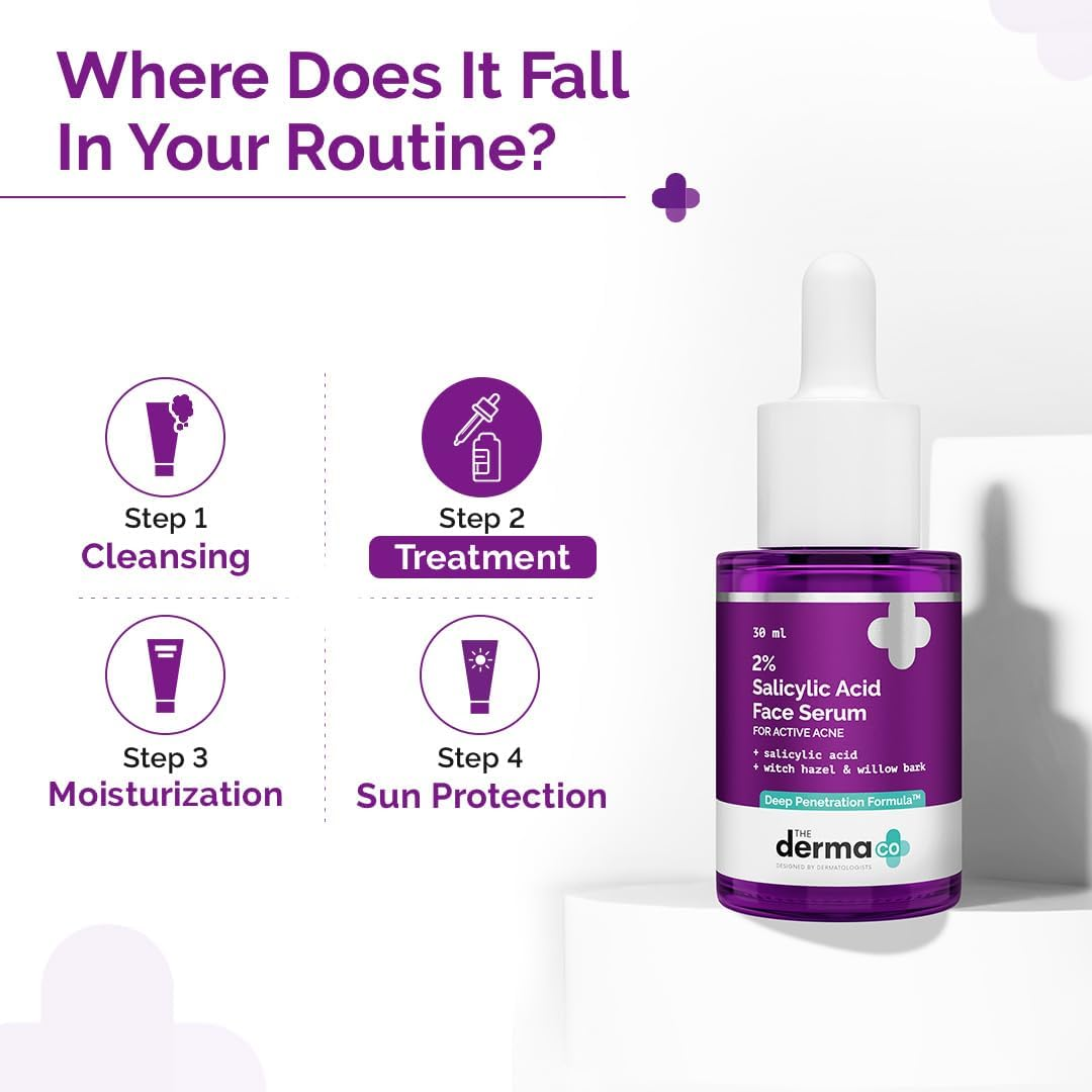The Derma Co 2% Salicylic Acid Face Serum for Acne & Acne Marks - 30 Ml(Dermaco)