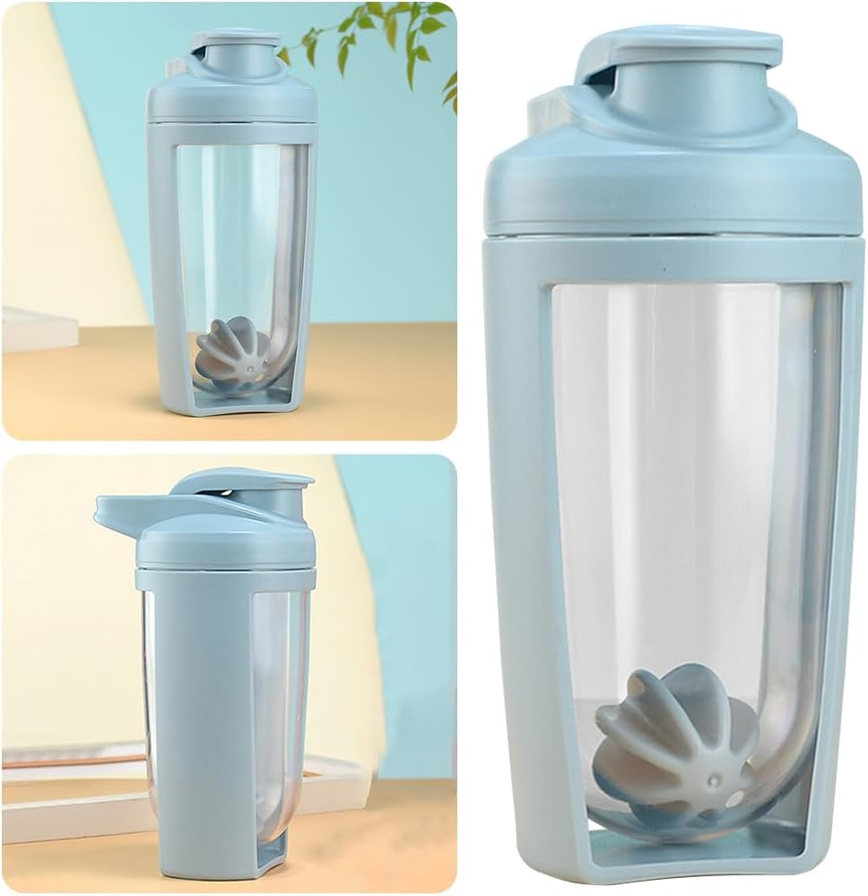 Shaker Bottle 500Ml Protein Mixer with Whisk Ball, Leak Proof Bpa-Free Cup with Handle, Pre-Workout Cup for Gym, Office, Travel image number 6