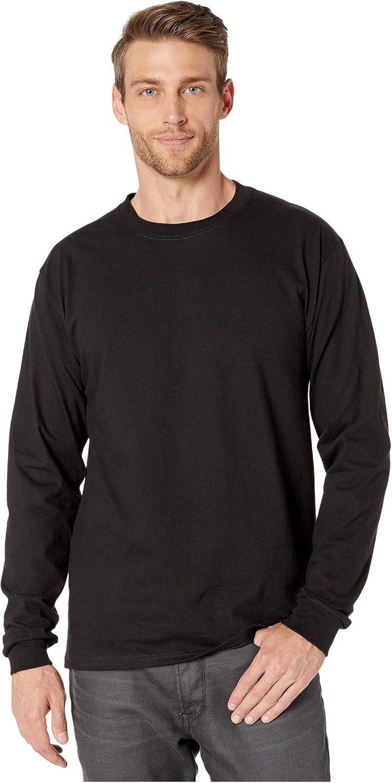 Hanes Men'S Beefy Long Sleeve Shirt, 1 or 2 Pack