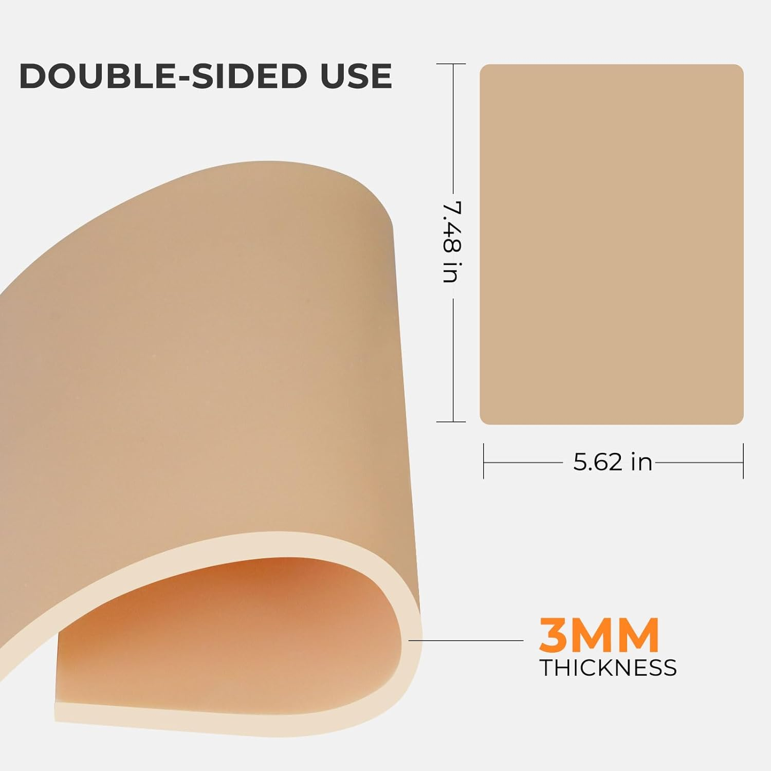 3Mm Tattoo Practice Skins - 10-Pack Professional Thick Silicone Sheets (5.6"X7.5") - Realistic Tattoo Skin for Training, Perfect for Beginners & Artists - Durable Fake Skin for Machine Practice image number 3