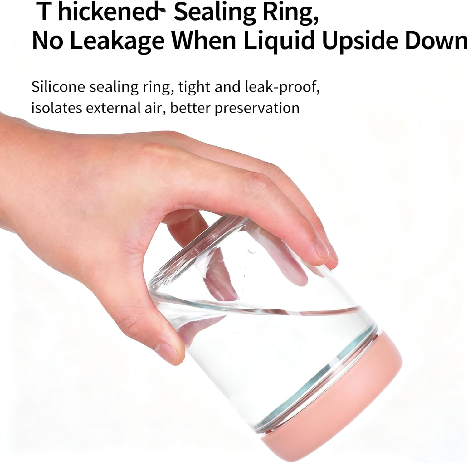 JYJOJO Small Glass Jars for Overnight Oats Salad Yogurt Pudding Cereal Candy Snacks Storage Containers Meal Prep Mason Jar with Airtight Lids,6 Pack(350 ML/12 Oz) image number 6