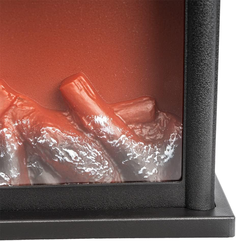 Ideen Mit Herz LED Fireplace,Decorative Fireplace,Electric,Battery Operated,Without Heating,Realistic Fire,Flame Effect,25.5X13.5X18 Cm,With Timer Function (6 Hours On, 18 Hours Off) image number 2