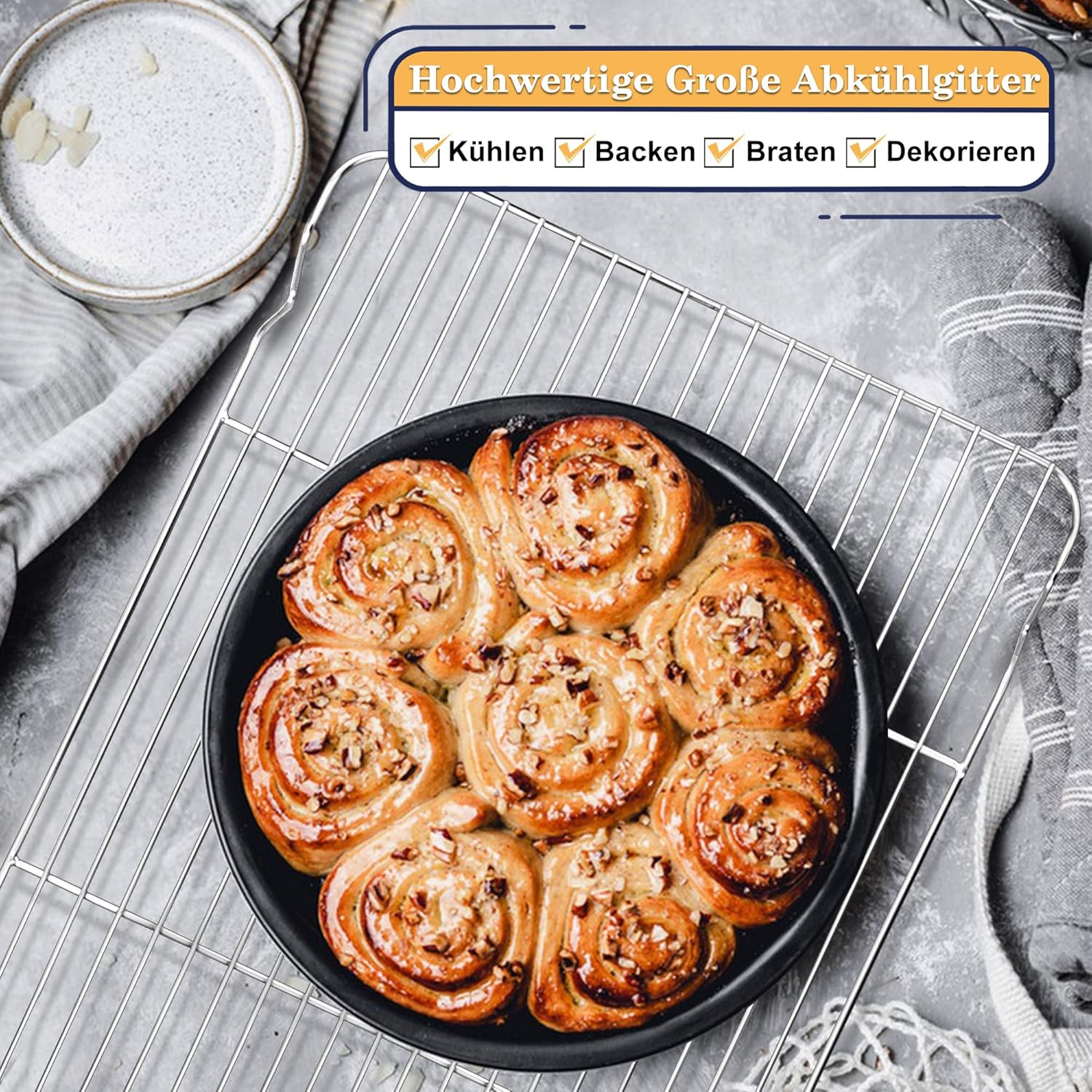 Haware Cooling Rack Set of 2 &ndash; 41.5 X 29 X 2 Cm image number 5