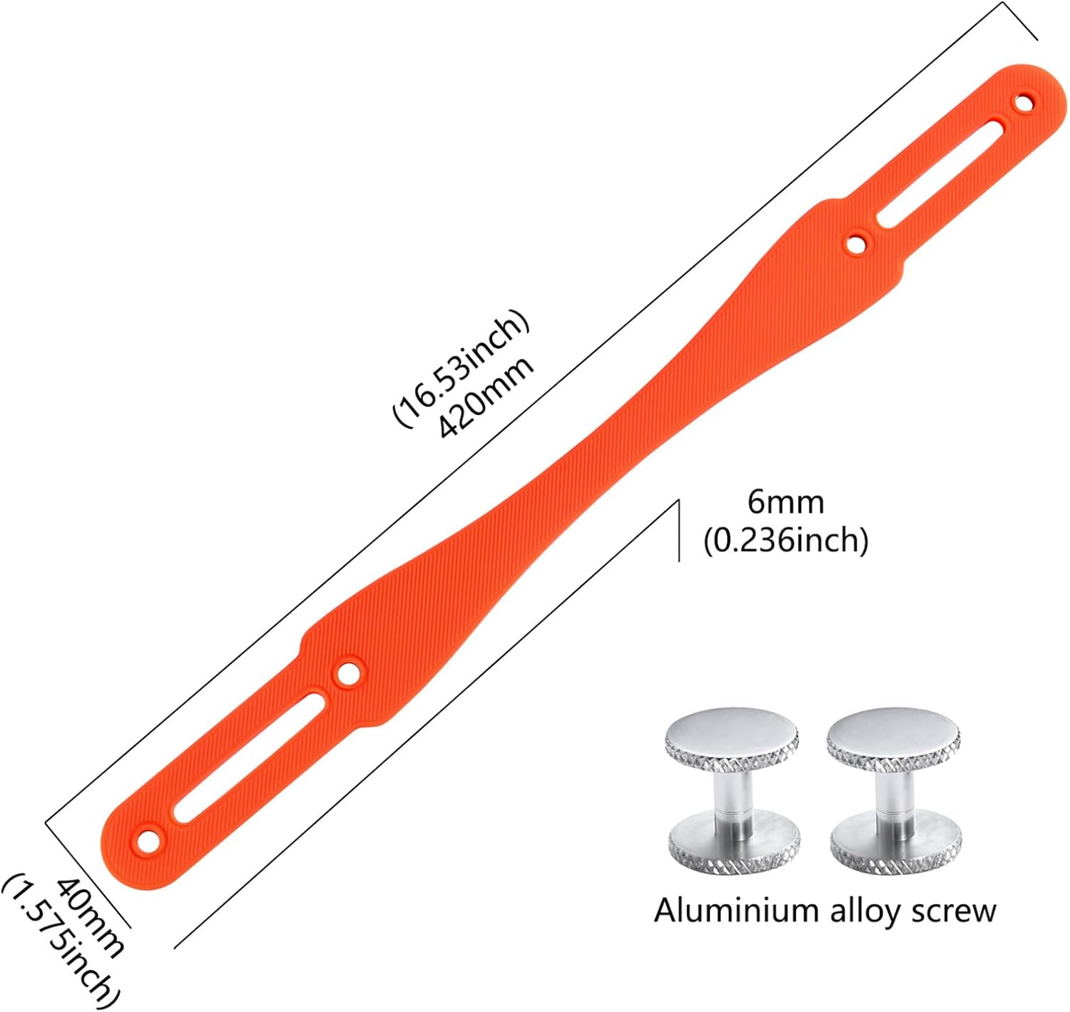 Silicone Hand Strap for JBL Xtreme 4/3/2 Speaker, Portable Carrying Strap with Aluminium Screws Anti-Slip and Skin-Friendly(Orange) - Blue image number 4