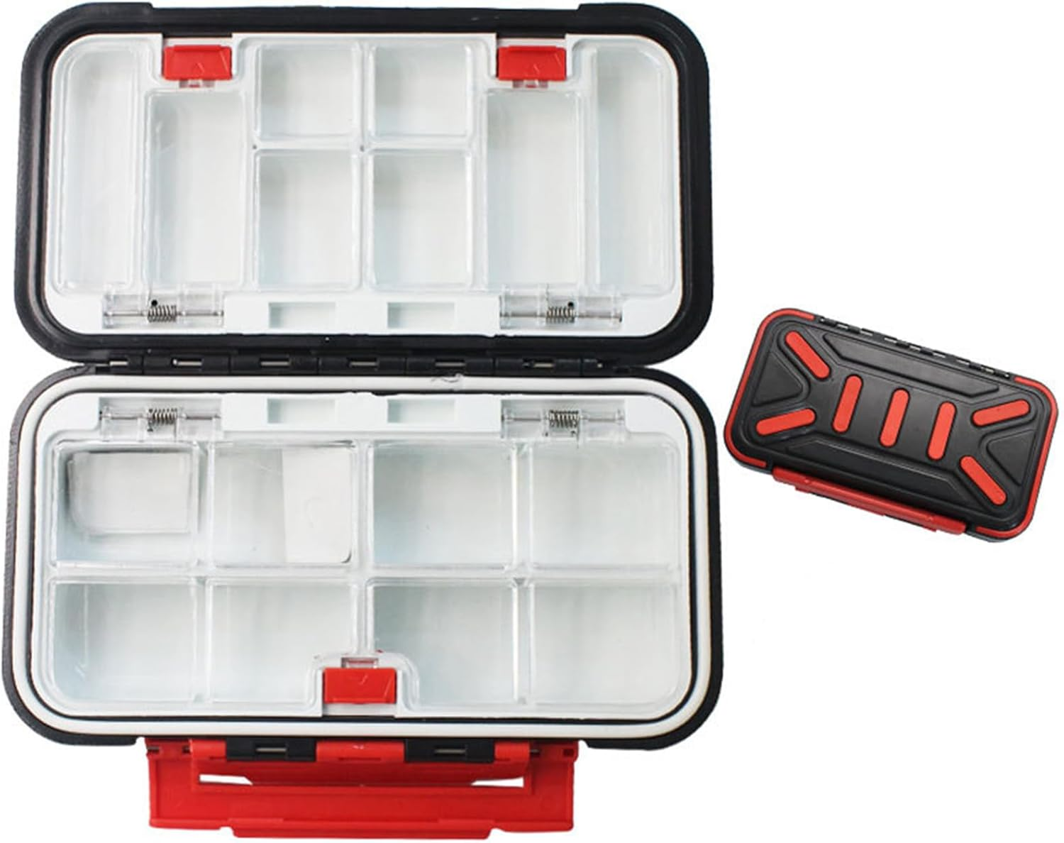 BK Waterproof Mini Fishing Lure Boxes with Adjustable Dividers, Portable Fishing Organizer Case, Small Tackle Storage Boxes for Hooks, Lures, Accessories image number 5