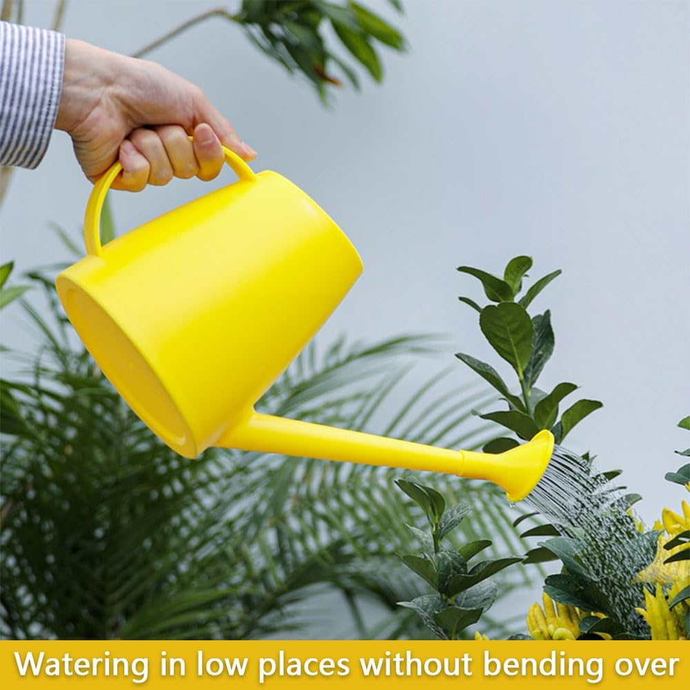 Watering Can with Long Spout & Removable Nozzle &ndash; 1.8L / 0.5 Gallon Plastic Indoor & Outdoor Watering Can for Houseplants, Flowers, Bonsai, and Garden Use image number 1