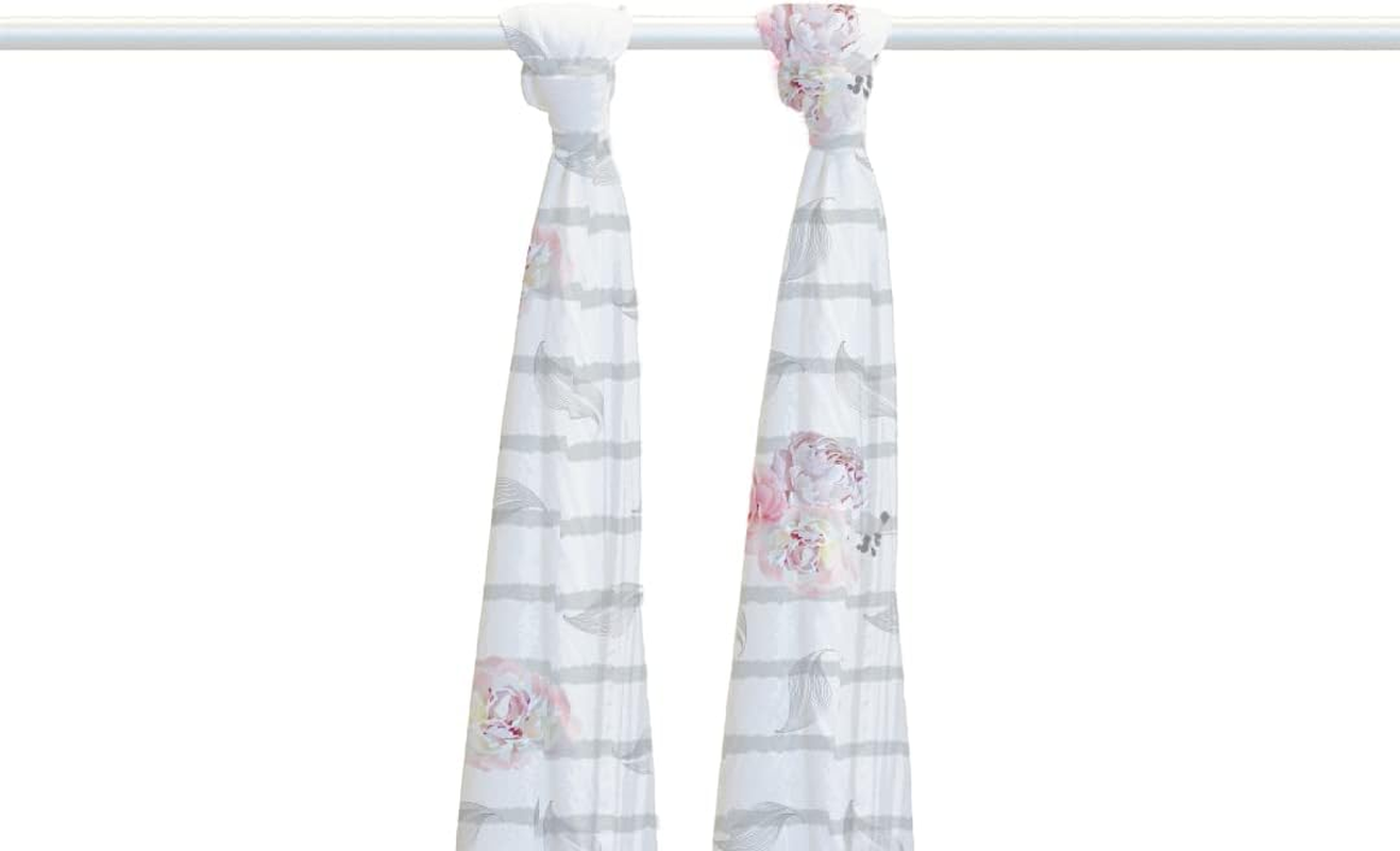 Babyhood Amani Bebe Organic Jersey Cotton Wrap, Vintage Floral image number 1