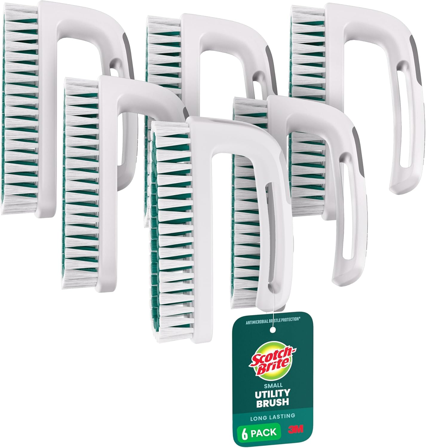 Scotch-Brite Hand & Nail Brush (6 Brushes Total)