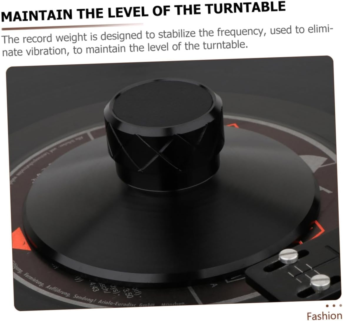 Vinyl Record Stabilizer Record Weight Clamp for Turntable Aluminum Magnesium Alloy Disc Stabilizer to Enhance on Home Audio Setup image number 2
