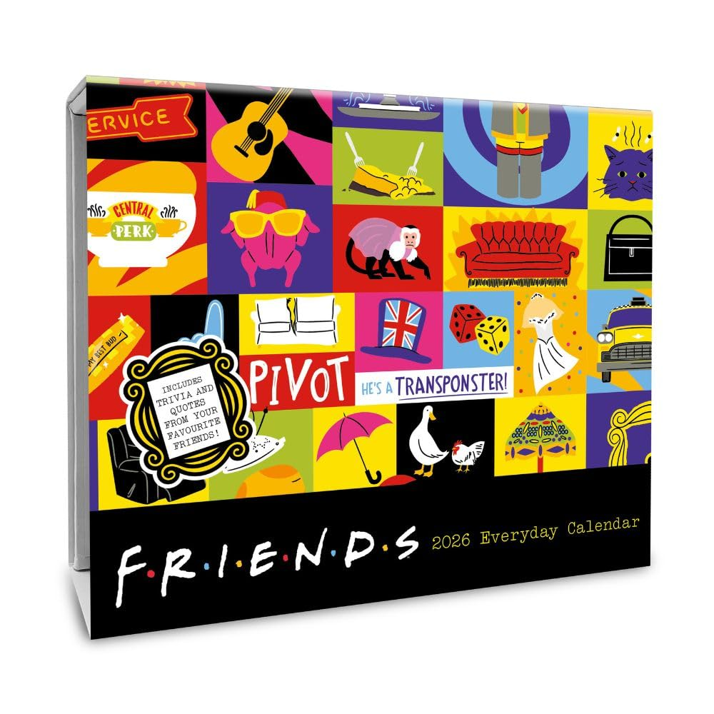 OFFICIAL FRIENDS PAGE a DAY DESK BLOCK 2026 CALENDAR | Television Series Movies