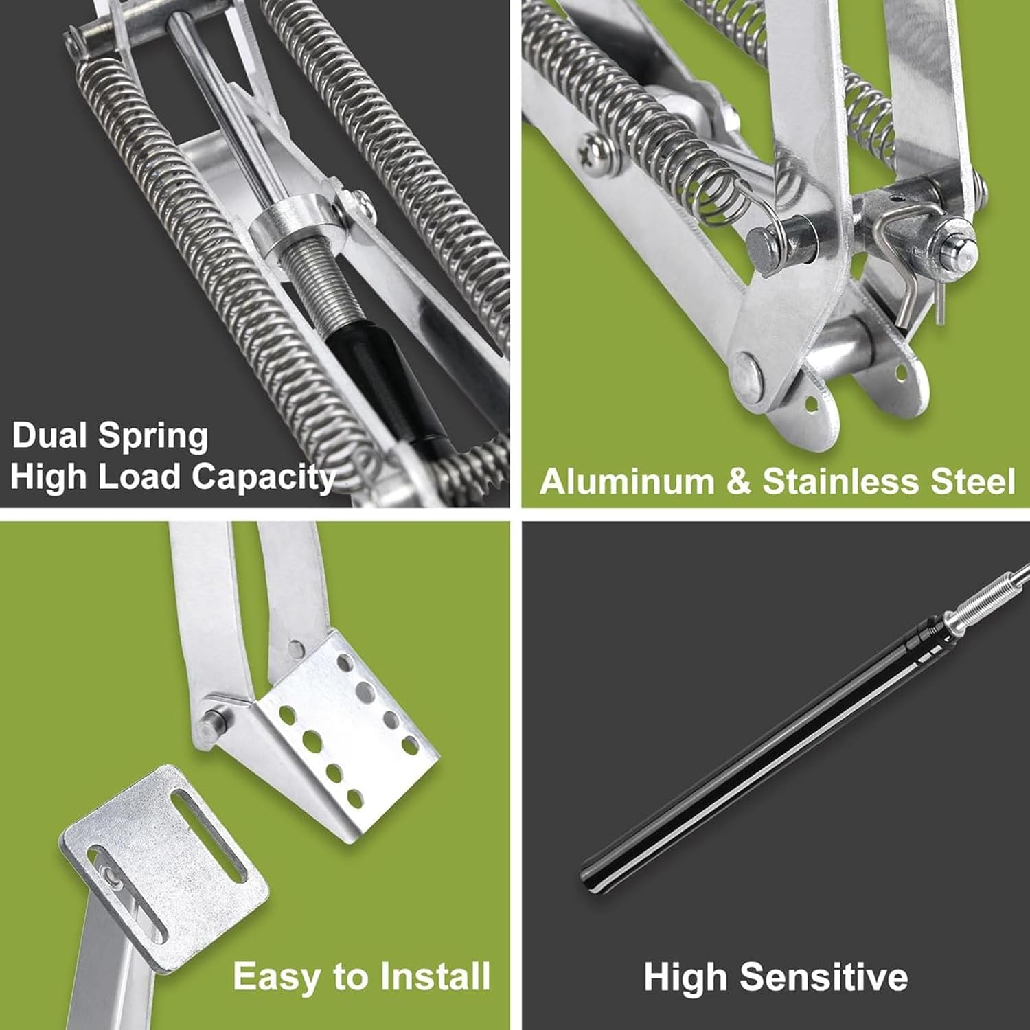 2PCS Auto Vent Opener Automatic Greenhouse Window Opener Roof Vent Opener Greenhouse Accessories for Garden Automatic Ventilation Gardening Tools Automatic Greenhouses Supplies (Dual Spring Opener) image number 1