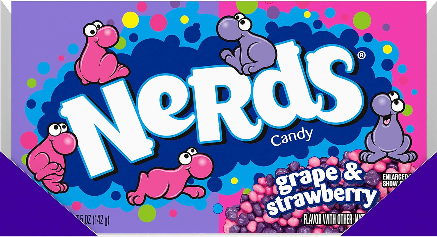 Nerds Grape & Strawberry Candy Theater Box, Grape, Strawberry, 60 Oz, Pack of 12 image number 6
