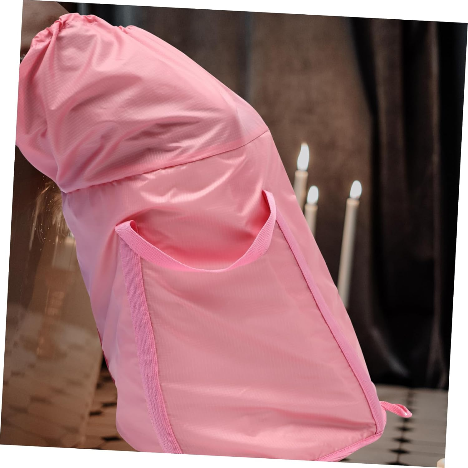 VINTORKY Insulated Portable Footbath Foldable Bath Basin Easy Storage Soaking Bucket - Pink image number 3