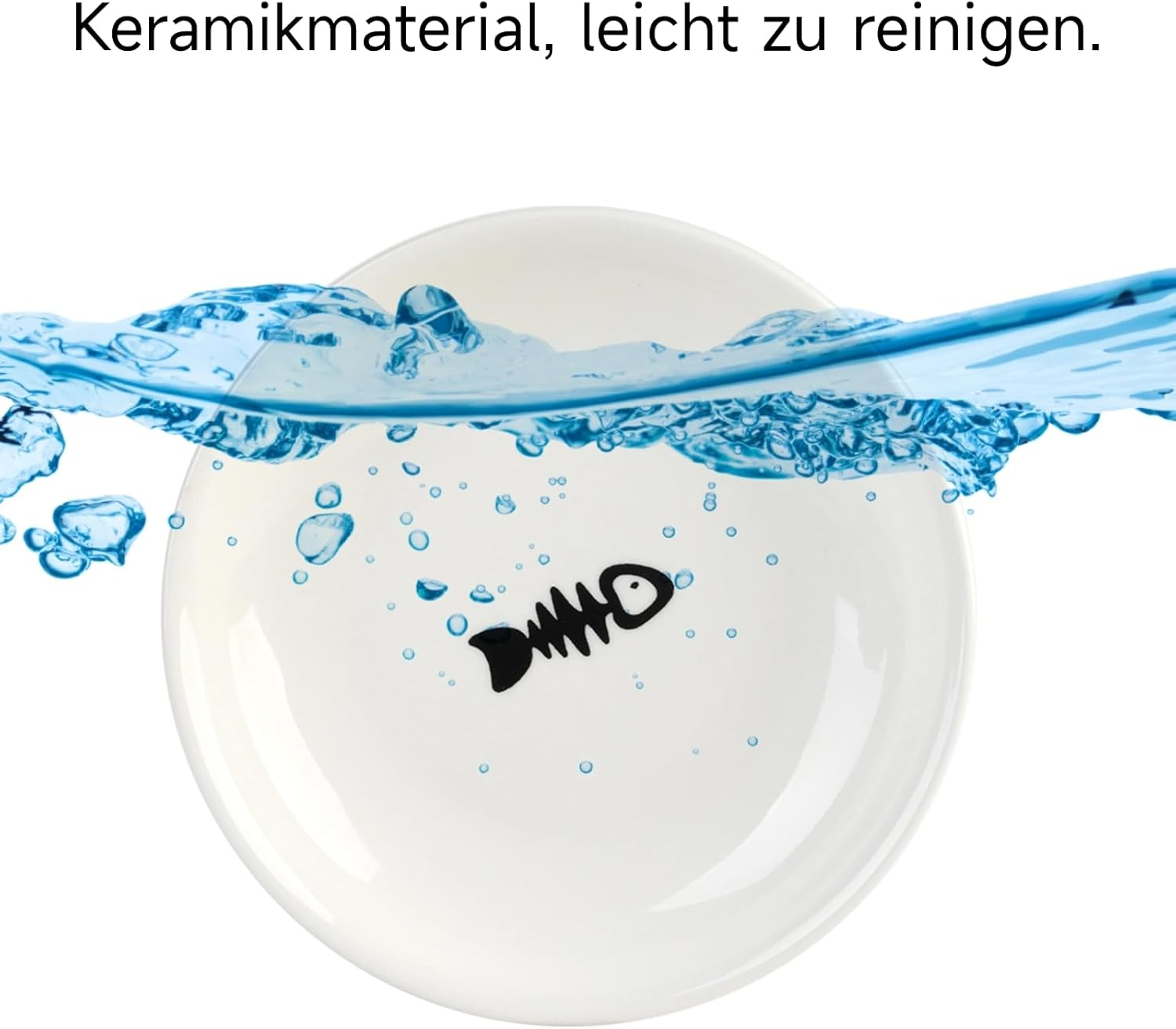 Dorakitten 4Pcs Cat Bowl, Ceramic Raised Cat Food Bowl, Elevated Pet Bowl,Anti Vomiting Cat Feeding Bowl, Non Slip Cat Dish, Protect Pet'S Spine Make Cats Feel Comfortable, Dishwasher Safe