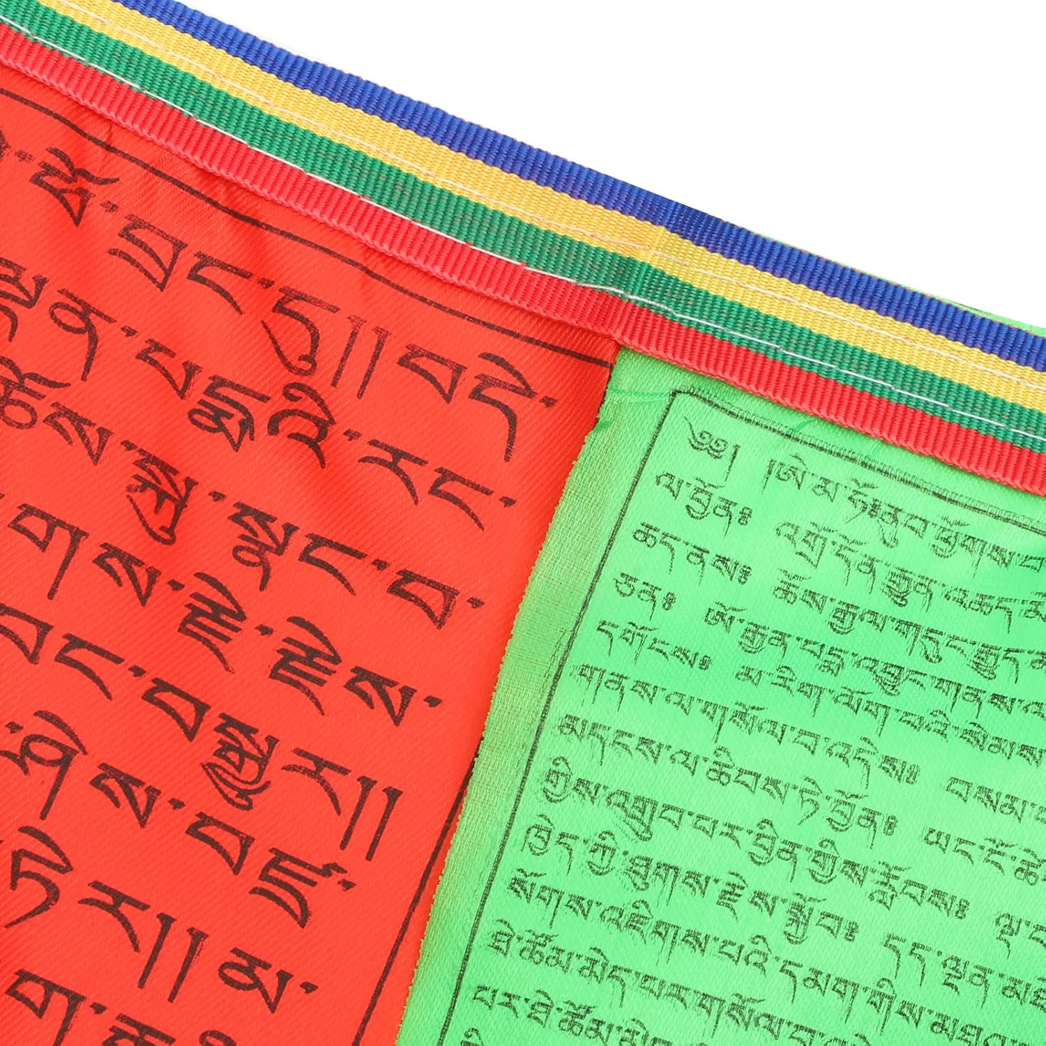 Gadpiparty 2 Rolls Meditation Flag Prayer Banner Vertical Prayer Flags Outdoor Five Element S Outdoor Buddhist Mantra Buddha To image number 2