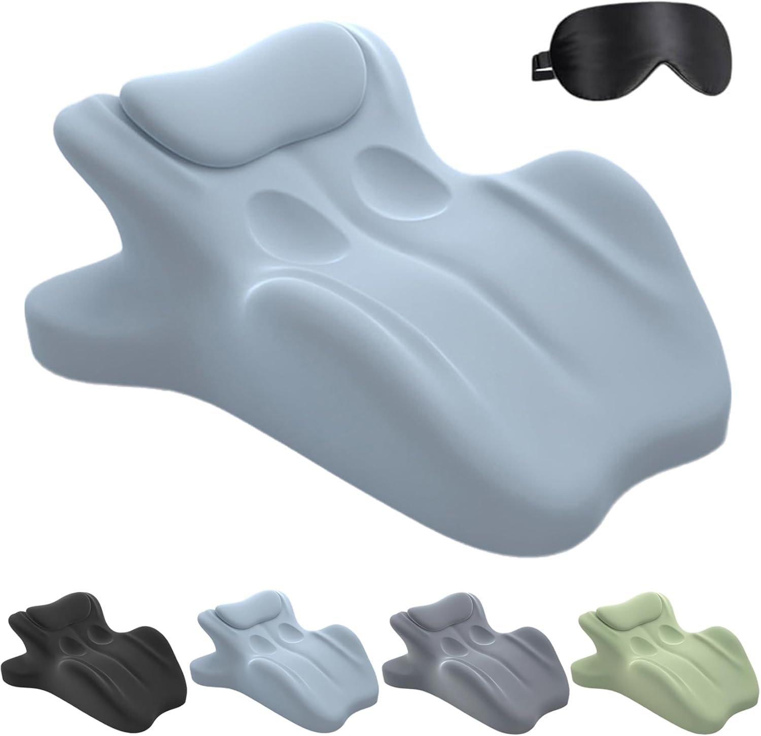 Chiro Monk Couple Pillow, Chiromonk Couples Pillows for Intimacy, Sweet Spot Pillow, 27&deg; Angle Perfect Position, Ergonomic Posture Support for Spinal, Multi Position Comfort (Gray)