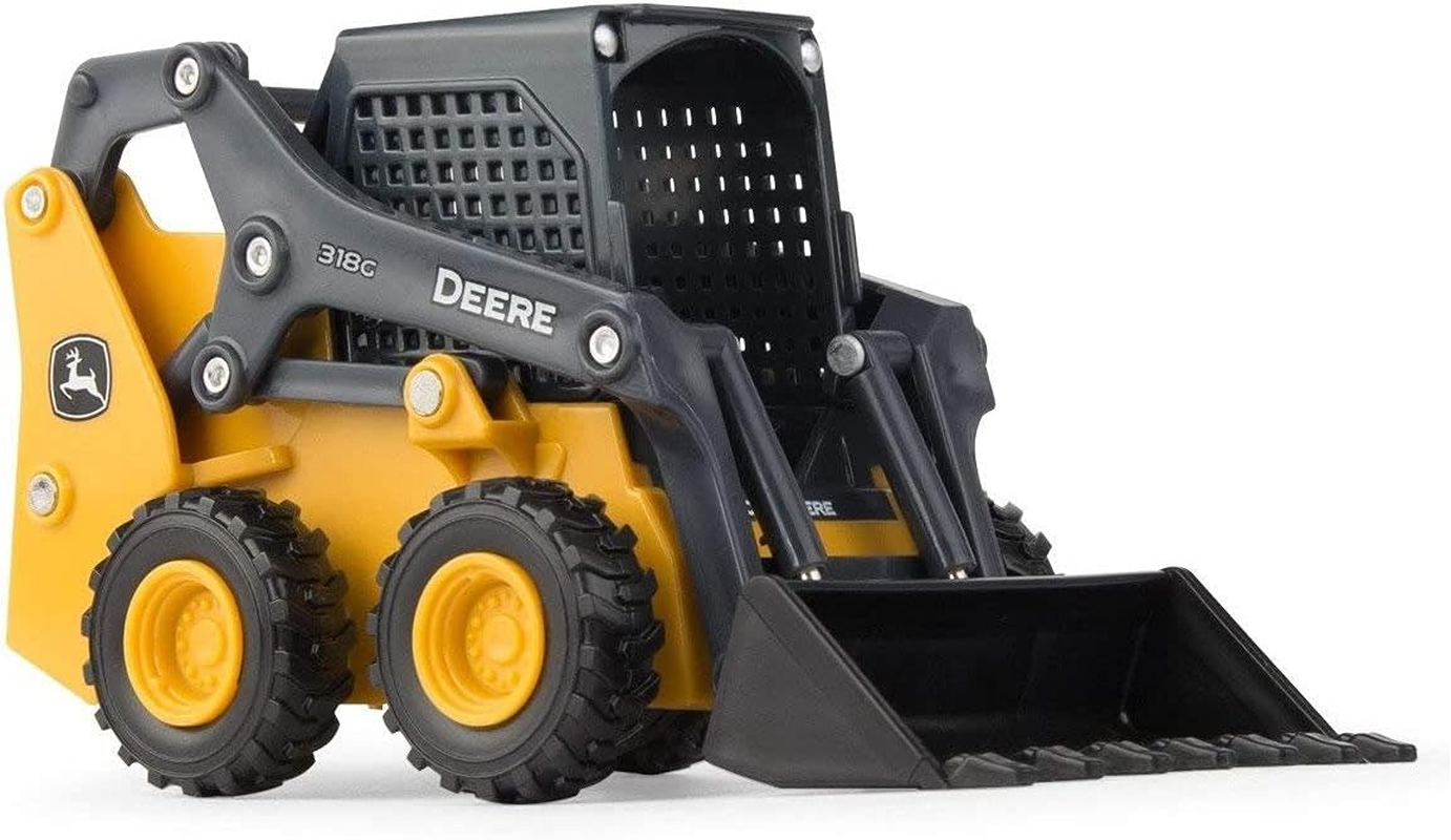 Tomy John Deere 318G Skid Steer (1:32 Scale), Yellow