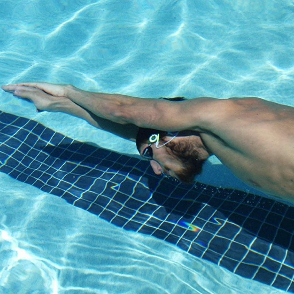 Eigell Waterproof 3.5Mm Stereo Earphone 3-Layer Earplugs Earbuds for Swimming, White image number 6