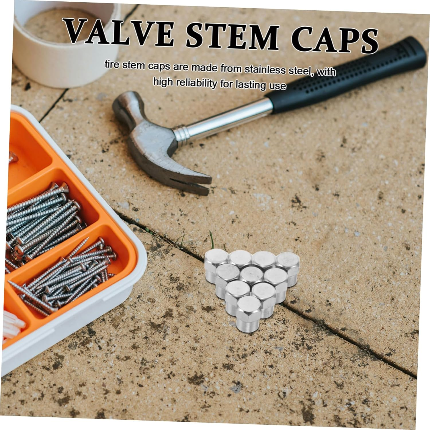 Cabilock 20Pcs Automotive Tire Valve Stem Caps Set, Dustproof and Air Seal Valve Core Covers for Car, Truck, Bicycle Wheels, Road and Off-Road Vehicle Tire Accessories image number 1