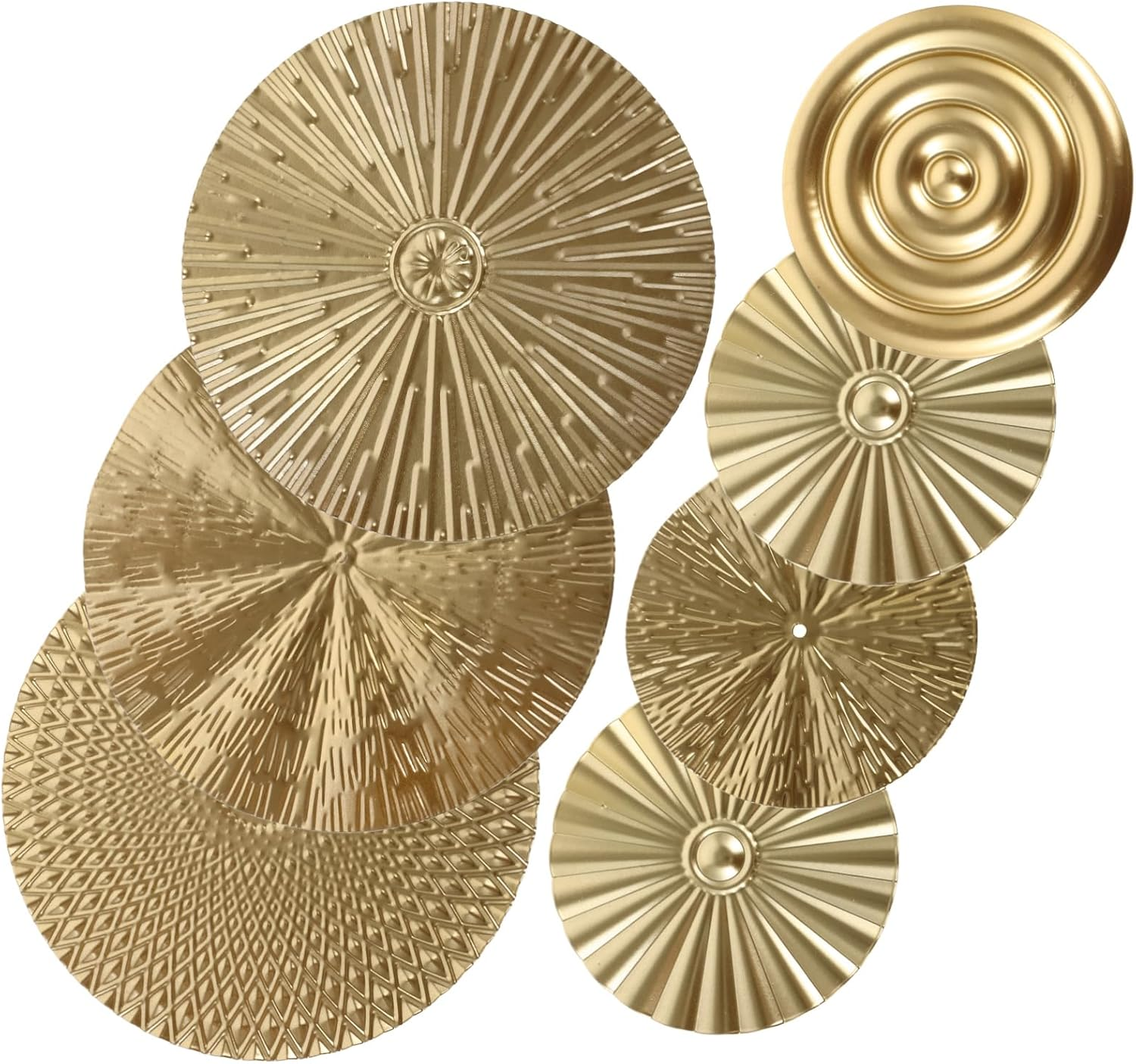 Operitacx Circle Wall Art Metal Wall Hanging Decor Modern Circular Decor for Bedroom image number 3