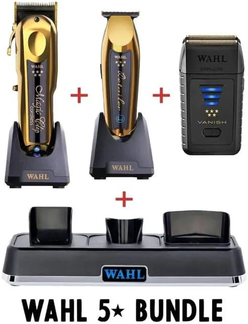 Wahl Gold Power Combo with Power Station (Gold Magic, Detailer Li and Vanish Shaver) image number 1
