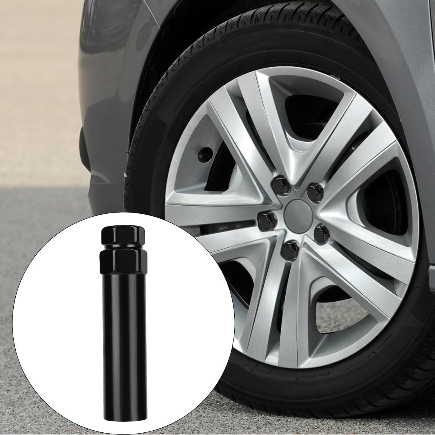 6 Spline Lug Nut Key, 35CR Wheel Lock Key Fuel Wheel Locking Replacement for Install and Detach Aftermarket Lug Nuts