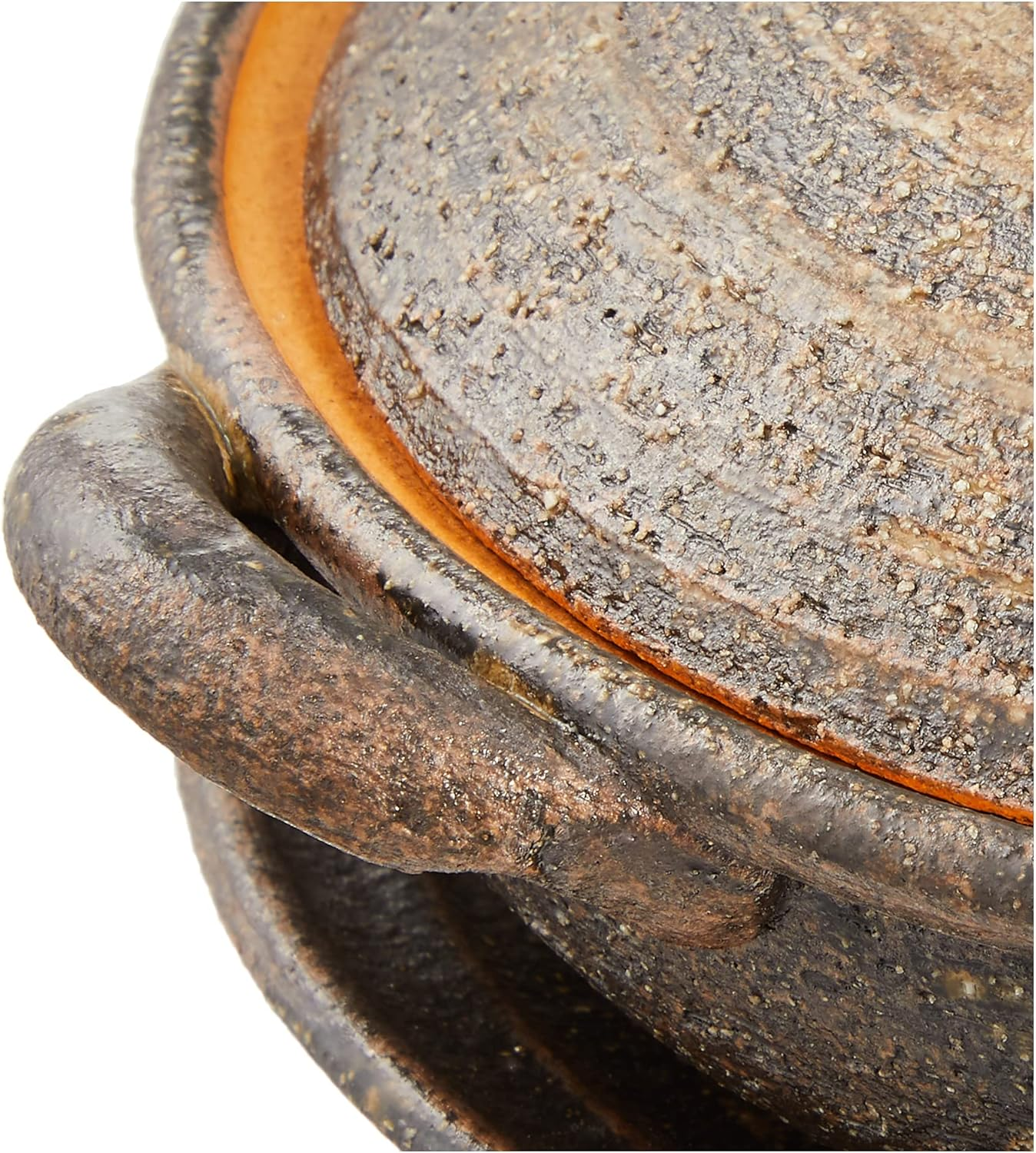 Marui Pottery MR-3-3527 IGA Pot, Hechamon, Gratin Pot, Black Persimmon, Diameter Approx. 7.3 Inches (18.5 Cm), Made in Japan image number 6