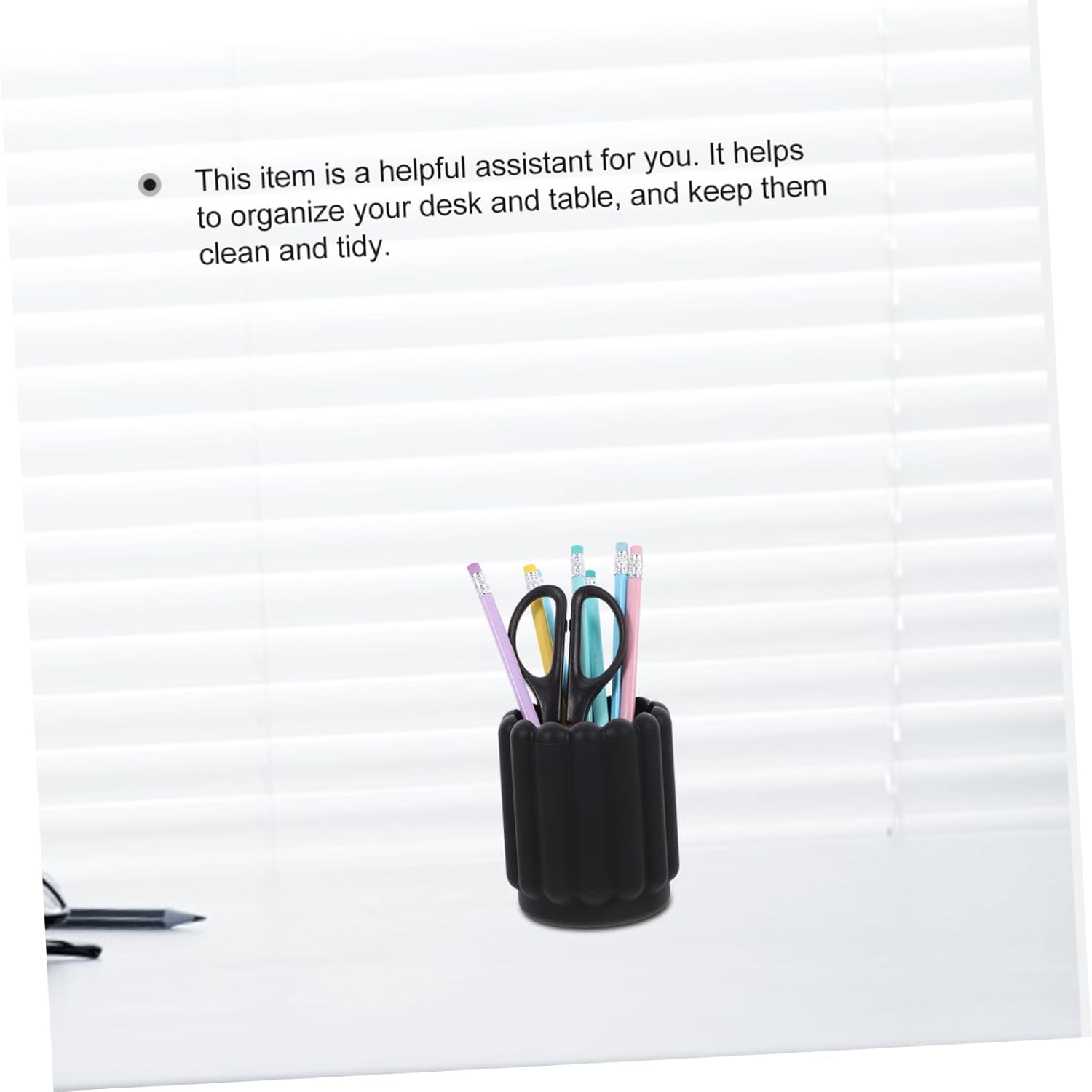 NUOBESTY Silicone Pen Holder Desk Tidy Holder for Simple Style Pen Box Stationery Storage for Makeup Brush image number 1