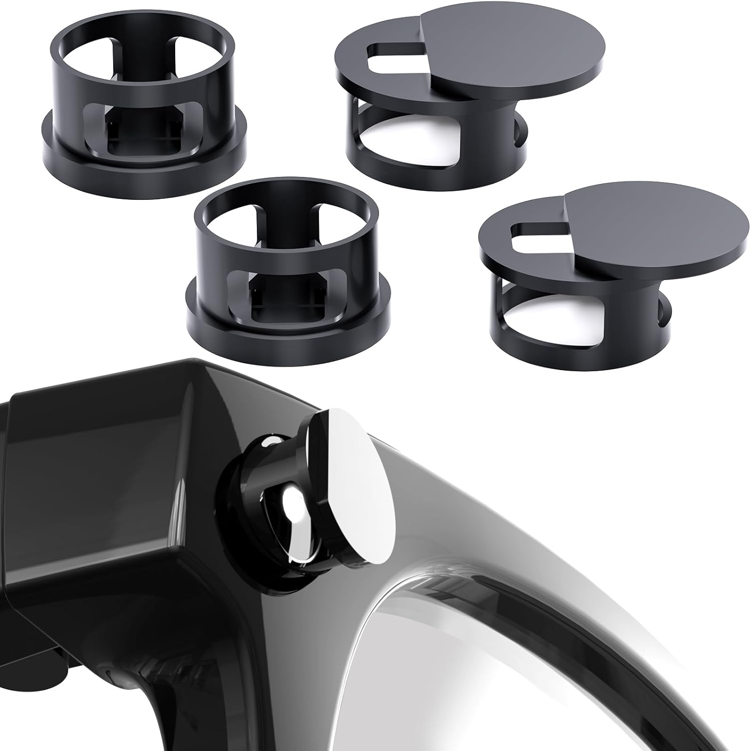 Duhesin LED Light Blocker Cover for Ray Ban Meta Glasses Accessories, Completely Blocked and Invisible, Compatible with Way-Farer, Skyler, Oakley and Headliner AI Smart Glasses - 4 Pieces image number 3