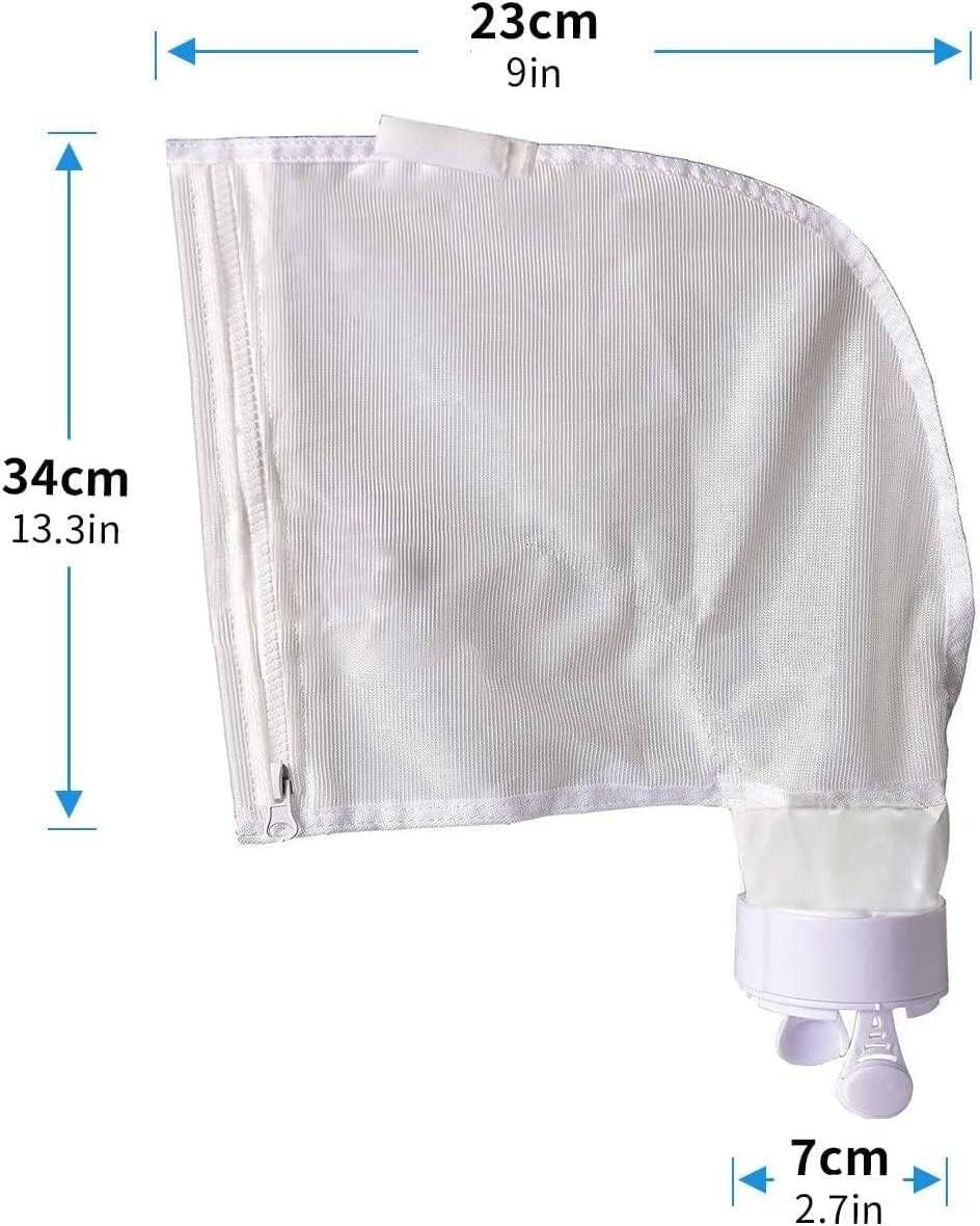 Pool Spa Part Nylon Mesh Pool Cleaner All Purpose Bag Fits Polaris 280, 480 Pool Cleaner Zippered All Purpose K13 K16(2 Pack) image number 5