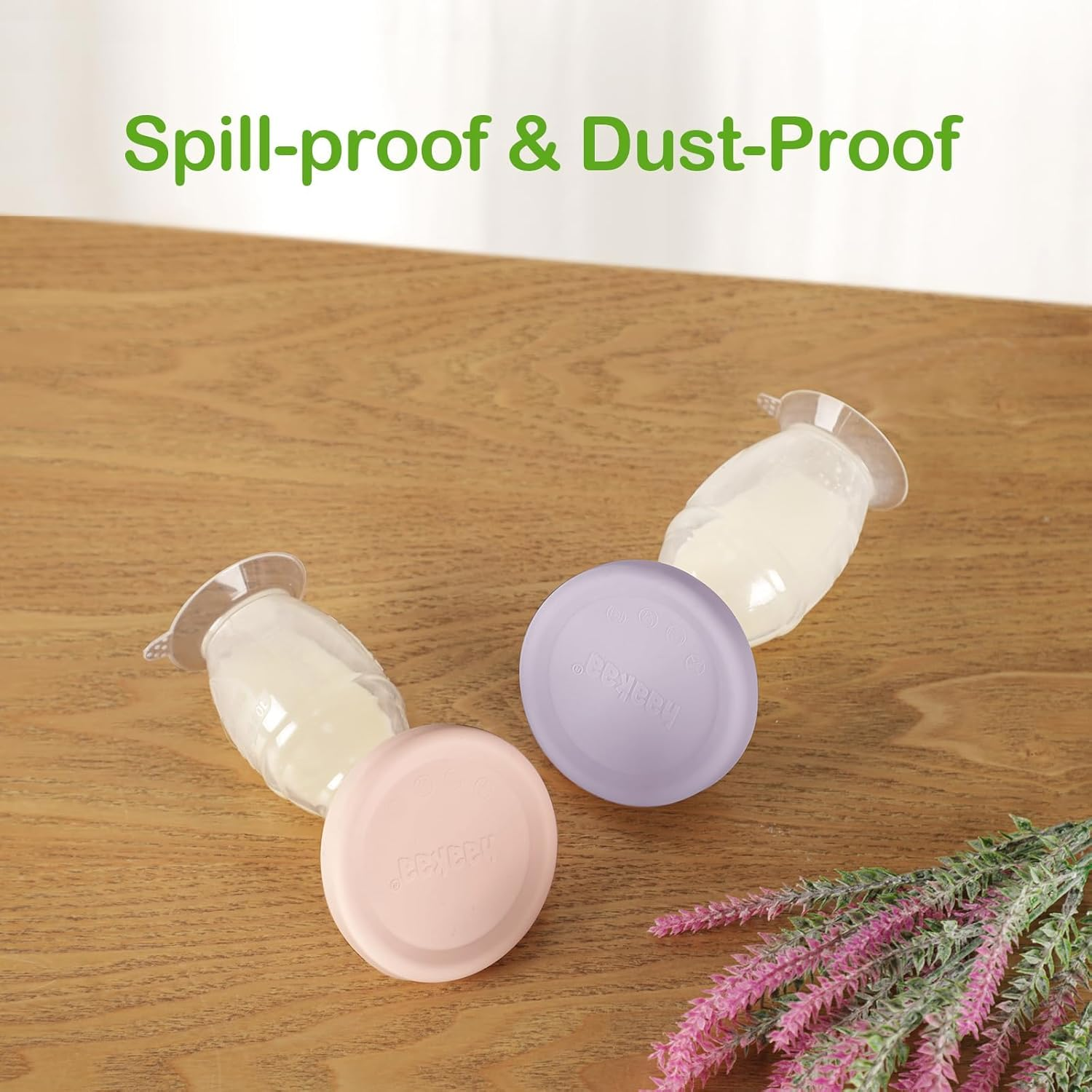 Haakaa Manual Breast Pump with Suction Base and Lavender Gap, Breastmilk Collector Breastfeeding Pump (4Oz/100Ml) image number 6