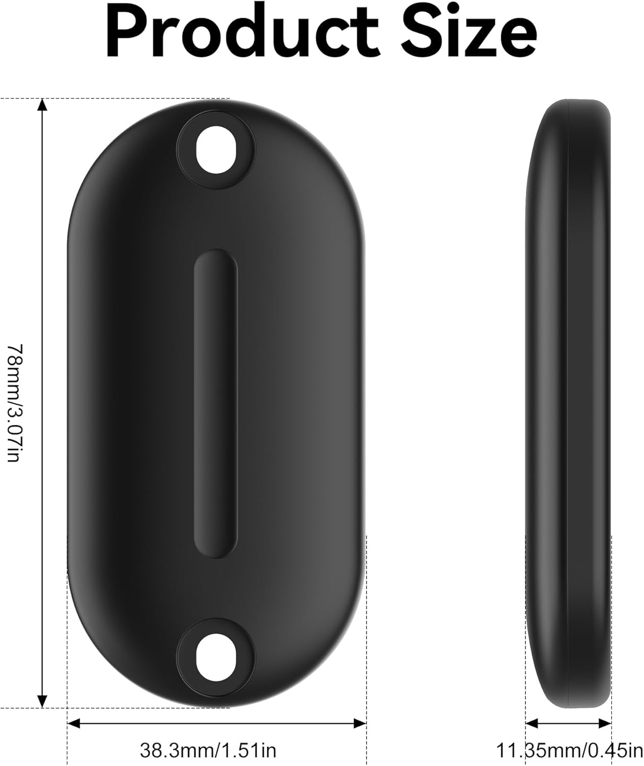 For Airtag Bike Mount,Waterproof Bike GPS Tracker Case for Apple Airtags,Anti-Theft Airtag Holder for Bicycle,Hidden under Bottle Cage, Extended M5 Black Safety Screws with Driver image number 2