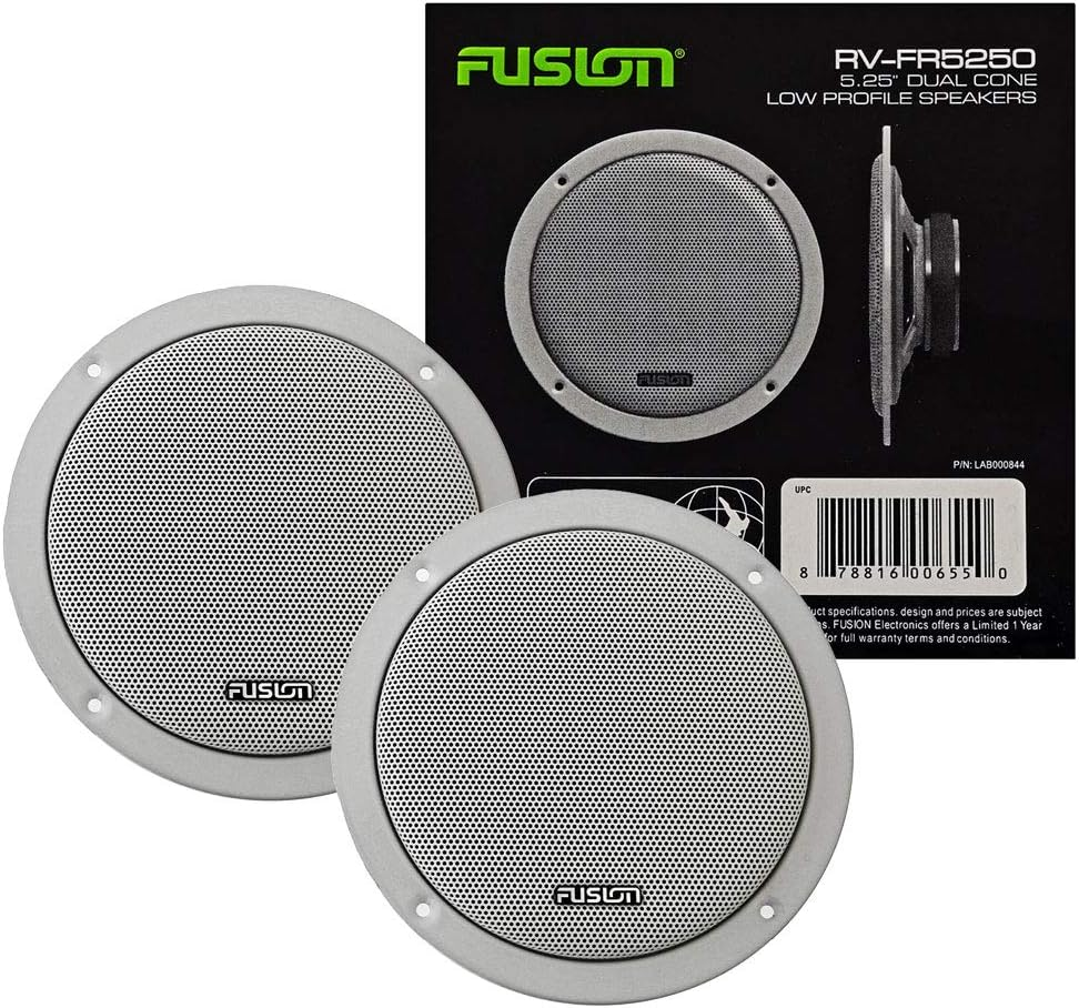 Fusion RV-FR5250 5In 100W Super Slim RV Speakers Pair image number 6