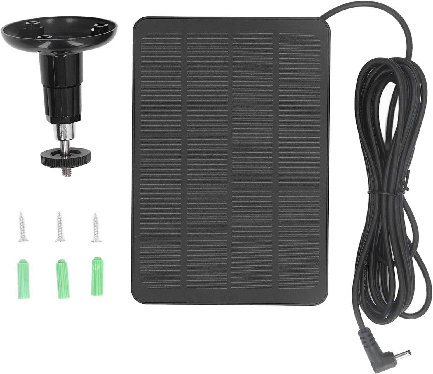 10W Solar Panel Charger, IP65 Waterproof, Fast Charging Compatible with Ring Cam Battery, 360 Degree Rotatable Bracket, Made of Premium Fireproof Material (CSP4W-DC-B) image number 3