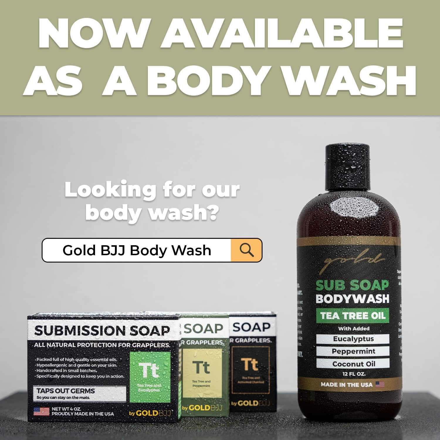 Premium Tea Tree Oil Soap - 100% All Natural USA Made Bars for BJJ, Jiu Jitsu, Wrestling, and Grappling - Combats Ringworm, Jock Itch, Athlete'S Foot, Acne, and More Single 4 Ounce Soap Bar