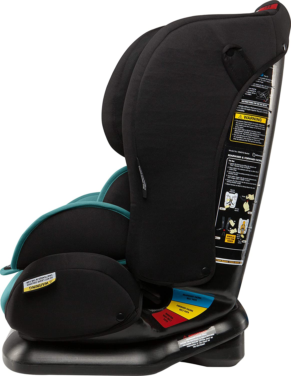 Infasecure Luxi II Astra Convertible Car Seat for 0 to 8 Years, Aqua (CS4313) image number 4