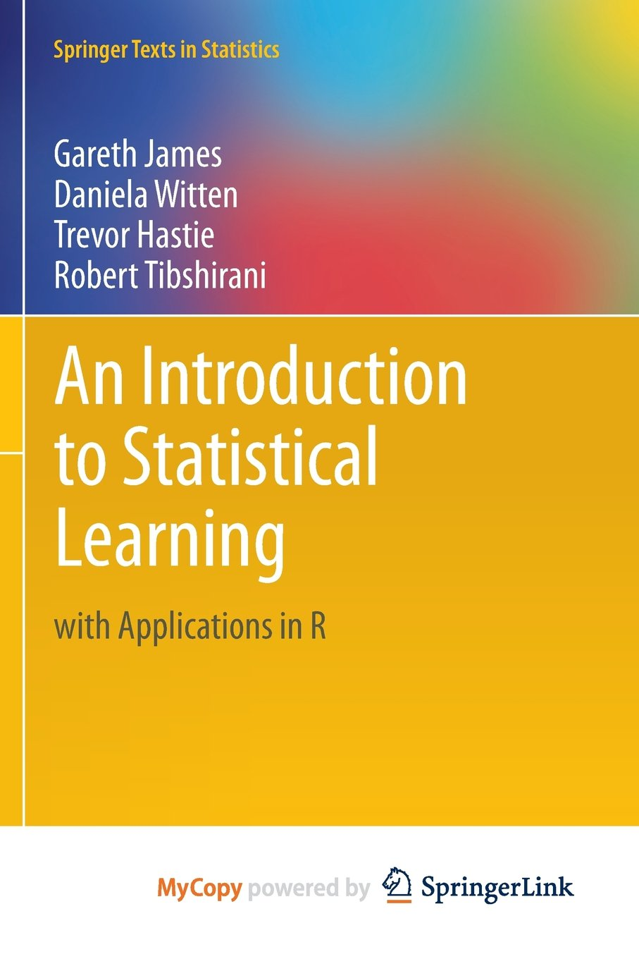 An Introduction to Statistical Learning with Applications in R image number 1