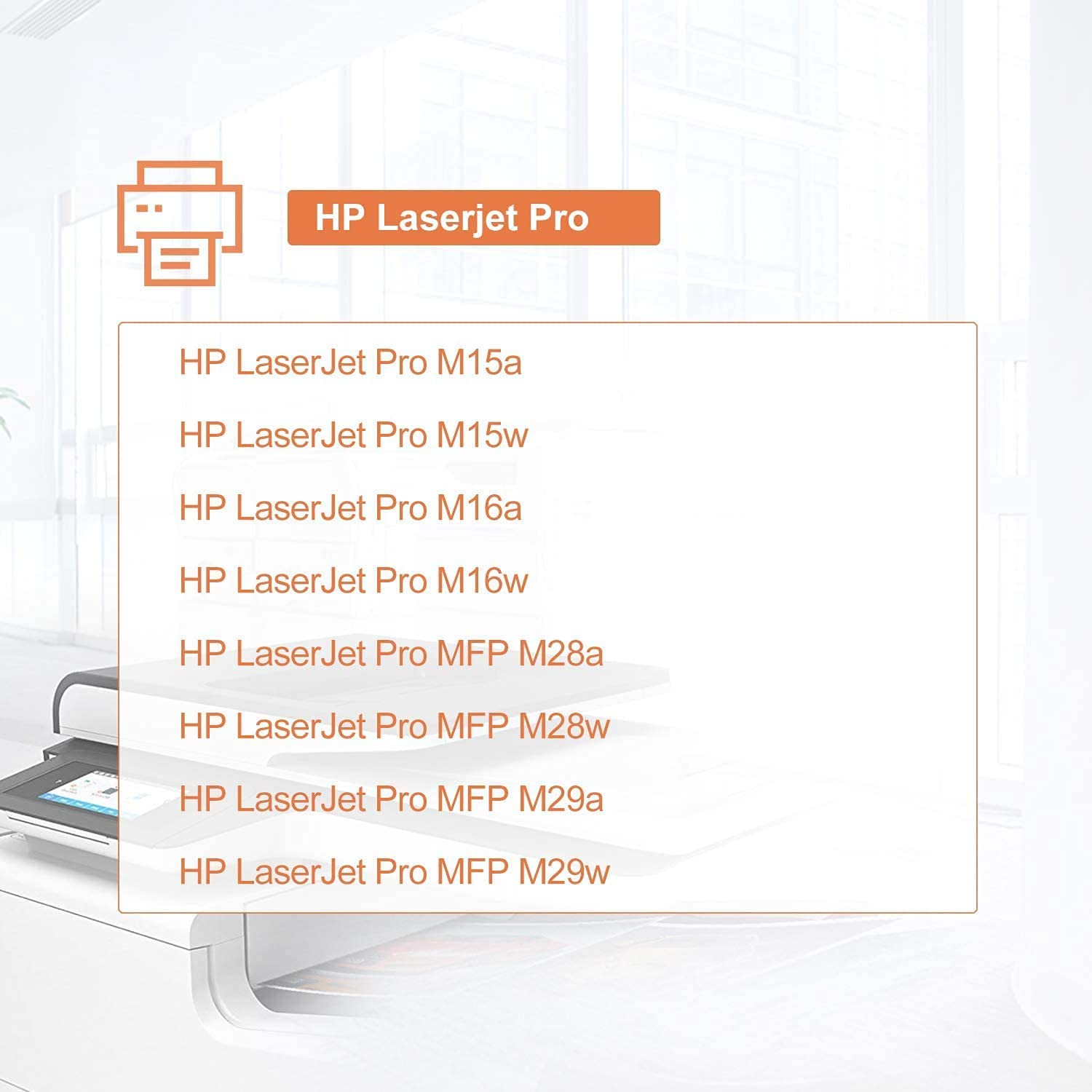 2 Pack CF248A 48A Toner Cartridge Compatible with HP Laserjet PRO M15 M15A M15W M28 M28A M28W image number 5