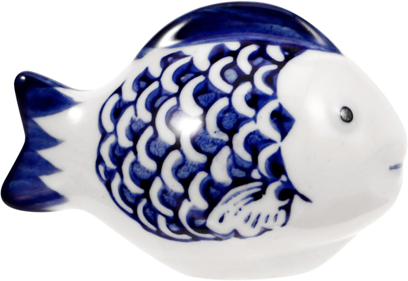 Kichvoe Ceramic Aquarium Blue and White Porcelain Floating Realistic Artificial Fish Tank Decorations Underwater Tea Pet Fish Desktop Ornaments image number 4