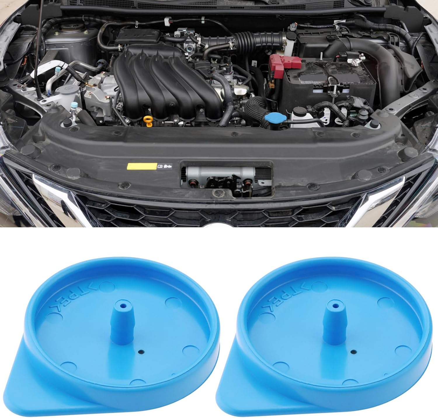 LT Easiyl 2Pcs Wiper Wash Reservoir Cap Windscreen Washer Bottle Cap 28913AX600 Compatible with Nissan Micra Note K12 E11 Car Windshield Reservoir Plastic Cover image number 6