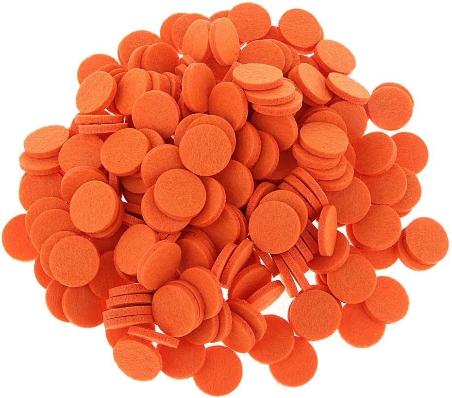 Nishiyuenyi 200Pcs Charms Pendant Locket Essential Oil Diffuser - 21Mm, Orange image number 4