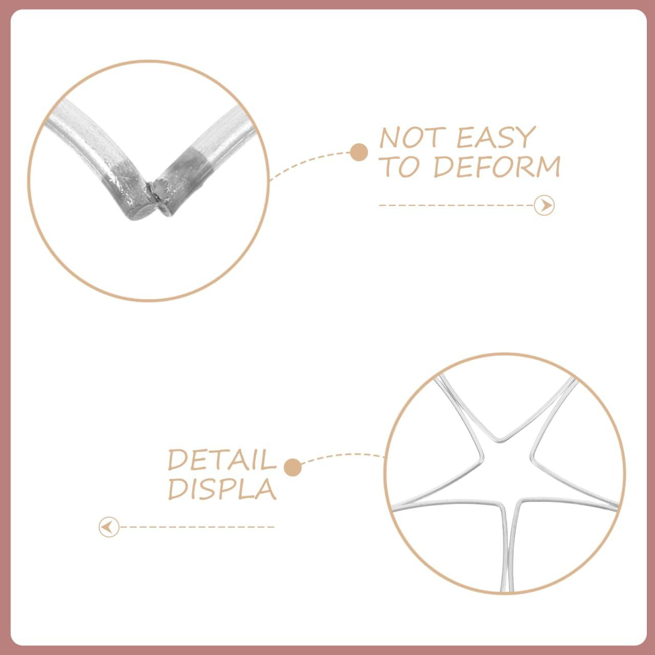 COHEALI 10Cm Dreamcatcher Iron Circle Hoop - Heart Shaped Metal Ring for DIY Crafts Macrame Projects and Home Decor Hanging image number 2